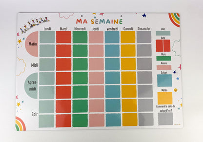 Semainier Magnétique évolutif 127 Magnets